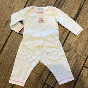 Magnolia Baby Christmas outfit. 100% Pima cotton